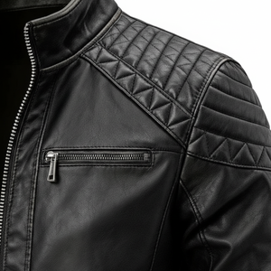 Veste en cuir pour homme, design tendance, vêtements décontractés, veste en cuir pour homme confortable et de fabrication professionnelle - Product Image 6