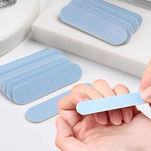 Lima de Uñas Desechable OME, Mini Lima de Uñas Duradera de Grano 180, Diseño Recto de Una Sola Cara, Herramienta para el Cuidado de las Uñas, Color Azul - Product Image 1