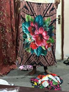 Nouvelle conception de jupes pour femmes imprimées de motifs tribaux polynésiens d'Hawaï, jupe longue maxi vintage à taille haute personnalisée - Product Image 1