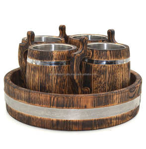 Tasse en bois personnalisée pour thé bière vin lait café boissons chaudes par Tayyab Handicraft - Product Image 4