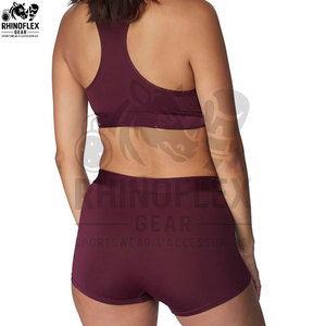 Custom Apparel Womens Yoga <b>Set</b> Crop Top Sports Bra And Booty Short <b>Sets</b> Yoga Gym Yoga Activewear <b>Set</b> - Product Image 2