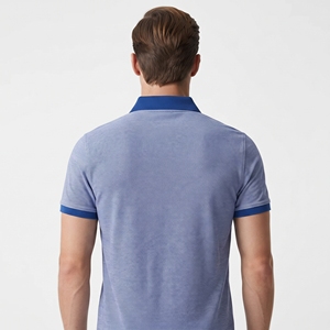 T-shirt en jersey 100 % coton de haute qualité, tricoté uni, brodé, séchage rapide, décontracté, manches courtes, boutonné, logo personnalisé sur le devant, service OEM - Product Image 2