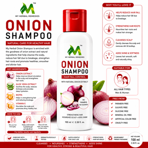 Shampoo naturel à l'oignon avec huile de nigelle, hibiscus et protéines végétales pour le contrôle de la chute des cheveux, la nutrition du cuir chevelu, extrait végétal - Product Image 4