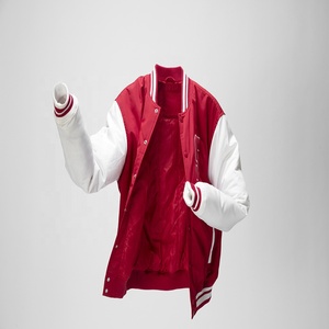 Chaqueta de bombardero de béisbol para hombre personalizada de lana americana con chenilla bordada Letterman y apliques de insignia de calle estilo callejero - Product Image 3
