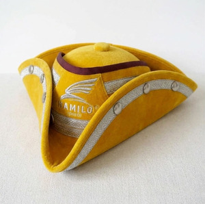 Chapeau de cowboy français en feutre de laine de haute qualité, dernier design, pour hommes, noir, tricorne, chapeau triangulaire, chapeau de garde d'honneur, chapeau Napoléon - Product Image 5