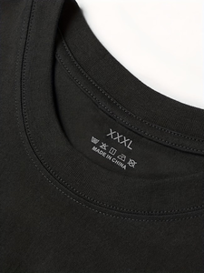 Custom Men's 100% Cotton Short Sleeve T-Shirt With Front And <b>Back</b> Print Design Regular Fit O-Neck Casual Jersey Knitted Style - Product Image 5