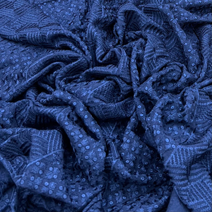 Premium Malty Embroidery Fabric Sequin Embroidered Mesh Lace Fabric for Wedding Bridal Couture and Fashion Apparel - Product Image 2