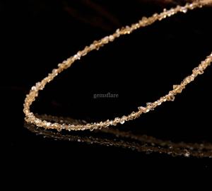 Cuentas de diamante Herkimer amarillo AAA de 2-3 mm, pequeñas, crudas, sin cortar, para la fabricación de joyas, venta al por mayor. - Product Image 2