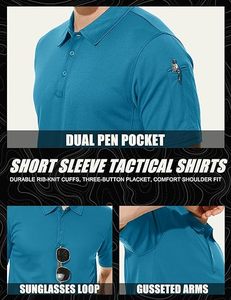 Camiseta Polo Deportiva Casual Personalizada para Hombre con Transferencia de Diseño y Secado Rápido, Manga Corta - Product Image 5