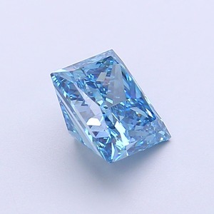 Diamant de laboratoire CVD de qualité supérieure, taille princesse, bleu vif, clarté VS1, finition excellente, pierre précieuse rare pour bijoux sur mesure - Product Image 4