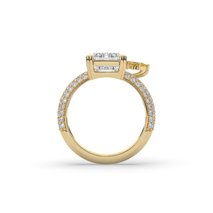 Anillo de Diamante de Laboratorio con Esmeralda Brillante de Lujo de 5.11 Quilates, Oro de 10K/14K, Diseño Único, Ligero, Certificado por IGI, para Boda - Product Image 2