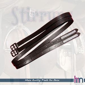 Premium <b>Harness</b> <b>Leather</b> Stirrup with Glass Crystals - Product Image 3