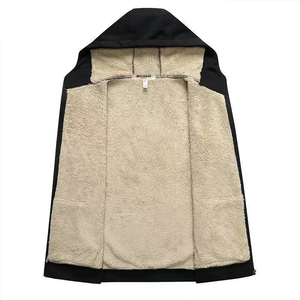 Sudaderas con capucha pesadas de 400 g/m² para hombre, con cremallera bidireccional, extragrandes, lisas, personalizables con impresión digital. - Product Image 3