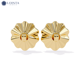 Pendientes de Joyería Loista, Envío Directo, Oro de 14k, Diamantes Cultivados en Laboratorio, Pendientes de Diamantes CVD para Mujer, Pendientes de Diamantes Cultivados en Laboratorio de Lujo - Product Image 5