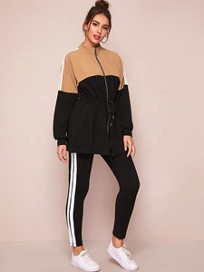 Survêtement pour femmes, avec fermeture éclair avant, vêtements d'extérieur élégants, de sport, de Jogging, emballage Premium, nouvelle collection 2020 - Product Image 2