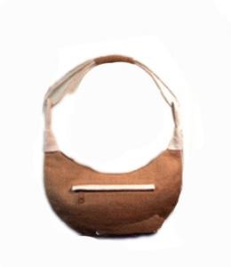 Brown Jute Geometric Pattern Shoulder <b>Bag</b> with Rope Handle <b>Medium</b> <b>Size</b> Daily Use Shopping <b>Bag</b> for Outdoor Use - Product Image 3