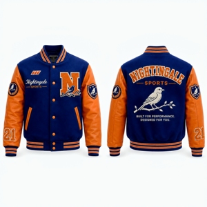 Chaqueta Varsity para Hombre, Estilo Letterman, Cuello Alto, 100% Lana, Personalizable, Superventas - Product Image 6