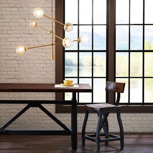 Cyrus lampadario in metallo architettonico ciondolo a 6 globo di luce per la decorazione della casa - Product Image 1