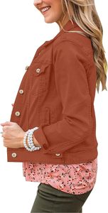 Women's <b>Cropped</b> <b>Denim</b> <b>Jacket</b> Vintage Blue Button Closure Casual Street Style OEM Custom Fashion Outerwear Premium Quality Fit - Product Image 2