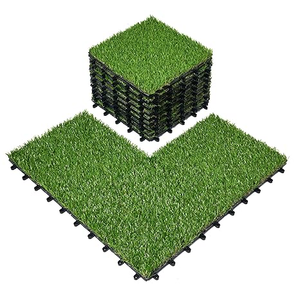 Césped Artificial para Interiores y Exteriores GWV-6202, Baldosas de Césped Artificial de PE de 20 mm de Alta Calidad para Decoración de Jardines, Excelente Precio - Product Image 1