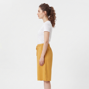 <b>Women</b> Oversize Sweat <b>Short</b> Heavy Weight Winter <b>Shorts</b> Mid Waist Drawstring <b>Shorts</b> Casual Polyester Loose Fit Sweat <b>Shorts</b> - Product Image 3