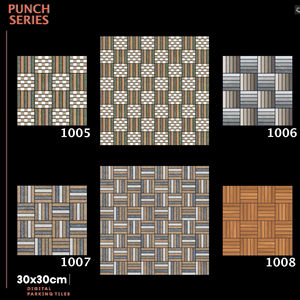 Baldosas de Cerámica para Estacionamiento en Exteriores, Resistentes, Superficie Mate, 300x300mm, 30x30cm, 12x12 Pulgadas, para Proyectos de Estacionamiento - Product Image 1