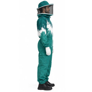 Combinaison d'apiculteur anti-piqûres à trois couches en maille ultra-ventilée, uniforme complet d'apiculture avec voile de protection - Product Image 5