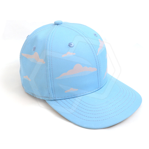 Gorra de Béisbol con Estampado de Nubes Azul Cielo, 6 Paneles, Poliéster Transpirable, con Ojales, Casual, Unisex, Venta al Por Mayor, Gorra Deportiva Premium Personalizada - Product Image 3