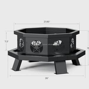 Article populaire Foyer extérieur avec feu PokerCamping, arrière-cour Patio Pique-nique Foyers et cheminées extérieures Acier brûlant - Product Image 1