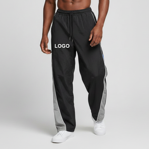 Pantalon de jogging léger en nylon respirant, coupe large et ample, séchage rapide, imperméable, sérigraphié, grandes tailles - Product Image 6