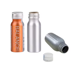 Bouteilles d'eau en aluminium ROPP légères, écologiques, réutilisables, de qualité alimentaire, 99,7 % aluminium pur, emballage vert moderne, vente en gros - Product Image 3