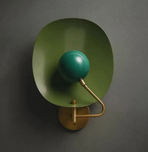 Green Metal LED Wall <b>Sconce</b> Dimmable <b>Sconce</b> <b>Light</b> Mid Century Modern Decorative Lamp for Home Office - Product Image 1