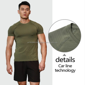 Venta al por mayor personalizada Unisex poliéster Spandex Jersey camiseta personalizada de los hombres de gran tamaño del Deporte Camiseta de secado rápido gimnasio Fit camiseta - Product Image 2