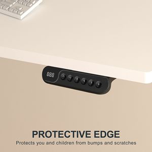 Scrivania Elettrica Regolabile a Doppio Motore con Gambe a 3 Livelli e Piano in Due Pezzi, Postazione di Lavoro per Casa e Ufficio, Opzione Sit-Stand - Product Image 6