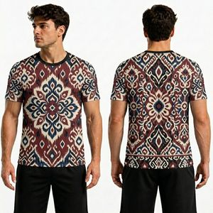 T-shirts pour hommes gris à rayures délavées, polyester, confortables, séchage rapide, toucher doux, manches courtes, vente en gros - Product Image 5