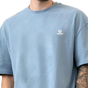 Camisetas Holgadas Vintage Personalizadas de Algodón 100% de Alta Calidad al por Mayor, Impresión Serigráfica, 300 Gramos, Transpirables, Tallas Grandes - Product Image 5