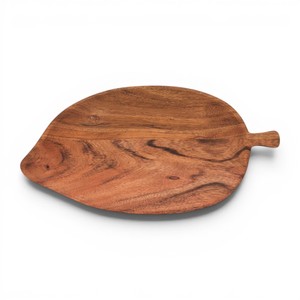 Handcrafted Leaf Wooden Serving Platter <b>Tray</b> Acacia Wood <b>Snack</b> Serving Board Rustic Food Serving <b>Tray</b> - Product Image 1