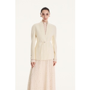 Jupes longues élégantes ELARA MIDI SKIRT pour femmes, anti-plis, en dentelle naturelle, vente en gros de vêtements pour femmes de WhiteAnt - Product Image 5