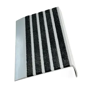 Aluminium Stair Nosing Carbide Anti-Slip Step Covers