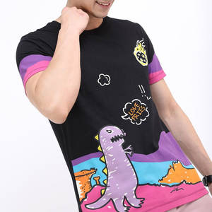 Camiseta de Verano para Hombre, 100% Algodón Tejido, Estilo Casual Hip Hop, Oversize, Streetwear, Personalizable con Transferencia, Ajuste Holgado, Serigrafiado, Liso, de Secado Rápido - Product Image 3