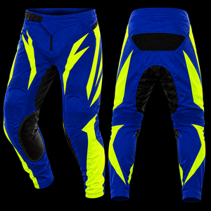 Customized Color Unisex Motocross <b>Pants</b> Breathable Windproof Quick Dry 94% Polyester <b>Plus</b> <b>Size</b> Adults <b>leather</b> on the knees - Product Image 2