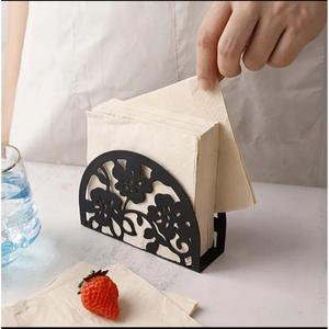 Metal Colorful Flower Design Tissue Stand Event Supplies Dining Tableware Use Decorative Napkin Holder Easy <b>Portable</b> Cheap Price - Product Image 3