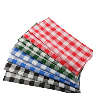 Imprimé personnalisé personnalisé noir et blanc Plaid serviette en lin nappes style uni coton pour les mariages et les fêtes - Product Image 1