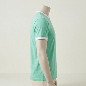 Men Light <b>Weight</b> Breathable Combed Cotton Fabric Solid Color Crew Neck Short Sleeve <b>Blank</b> Design T Shirt Wholesale Price - Product Image 3