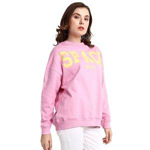 Sweat-shirt pour femme de qualité supérieure, imprimé avec des lettres, en molleton doux, col rond, pull décontracté, mode quotidienne - Product Image 5