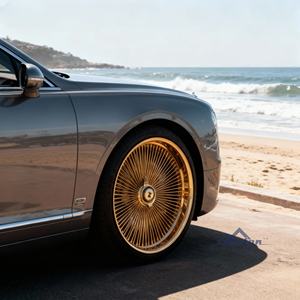 Cerchi in Lega JC Forged Gravity Cast 2026 con Coprimozzo Flottante, Raggi Neri DAYTON, Cerchi da 26 Pollici Sostitutivi - Product Image 3