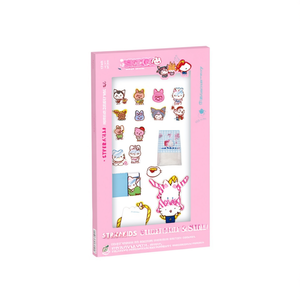 STRAYKIDS Tin Case <b>Sticky</b> <b>Note</b> Set with SKZOO X SANRIO Characters for Personalizing Your Devices with Fun Stickers & Skins! - Product Image 3