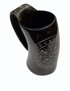Tasse/Mug en corne de buffle polie, imperméable, forme naturelle, artisanat, décoration d'intérieur pour Noël, par FAIZA CRAFT - Product Image 4