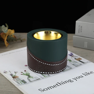 Brûleur à Bakhoor MajesticArabia fait main en bois et cuir, porte-encens avec design artistique multicolore héritage - Product Image 6