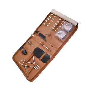 Juego de 4 Pinzas Profesionales de Acero Inoxidable de Grado Quirúrgico para Extensiones de Cabello, Kit de Pinzas con Bolsa de Almacenamiento, Duraderas - Product Image 3
